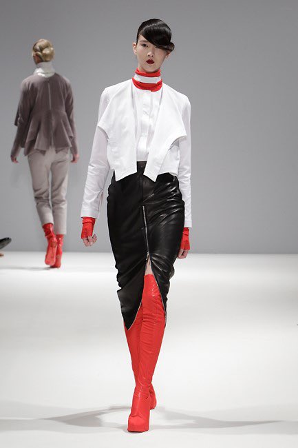 Masha Ma- M.A. in Women's Wear from Central Saint Martins- worked for Veronique Branquinho and Alexander McQueen- draws inspiration from both industrialism and nature- her designs are often defined as futuristic and feminine