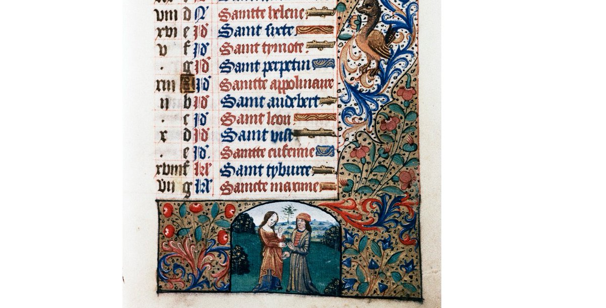 penny_hampson's tweet image. I hope these 2 are from the same household  ~ not #SelfDistancing 
An illumination for April from a medieval Book of Hours
digital.bodleian.ox.ac.uk/inquire/p/40f5…