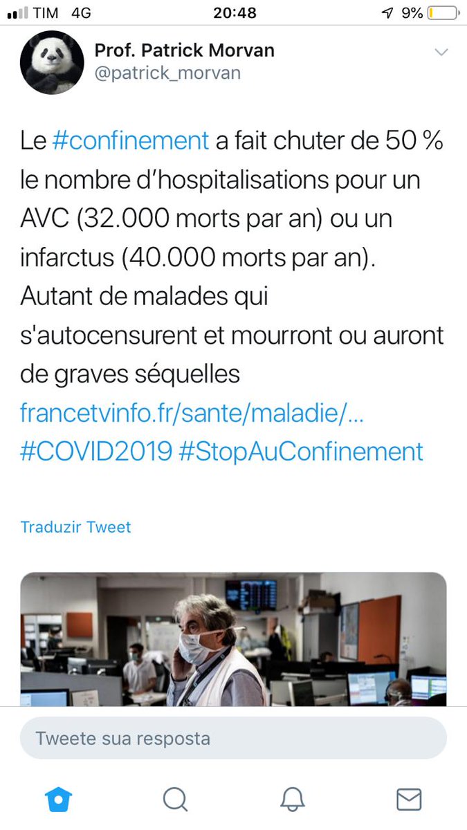 ArthurWeint's tweet photo. Professor da faculdade de direito paris 2 panthéon-assas: isolamento horizontal põe famílias pobres na miséria; 50% dos doentes deixam de ir ao hospital com AVC ou infarto (sequelas e mortes); aumento de suicídios, depressão, distúrbios psicológicos, casos de violência familiar. https://t.co/xUhCk1Djs2