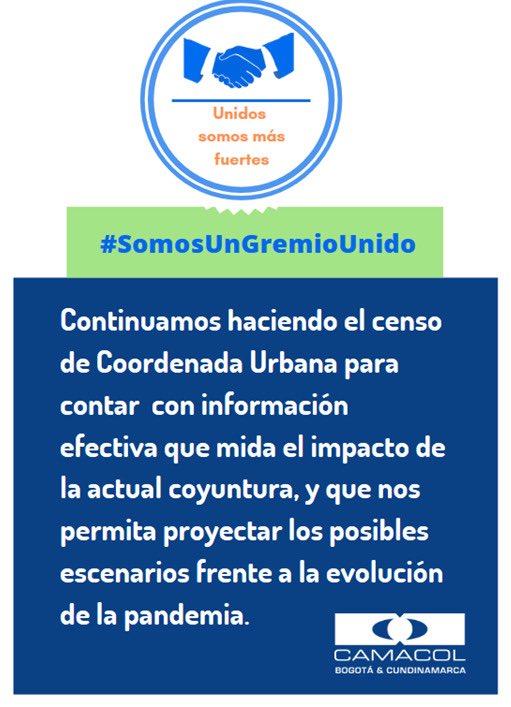 CAMACOLBOGOTA's tweet photo. #SomosUnGremioUnido l Nuestro trabajo no para, con la herramienta #CoordenadaUrbana análizamos información que nos permita medir el impacto de la coyuntura actual.
#YoConstruyoBienestar @Alejoca11 https://t.co/2T8AhZRYiv