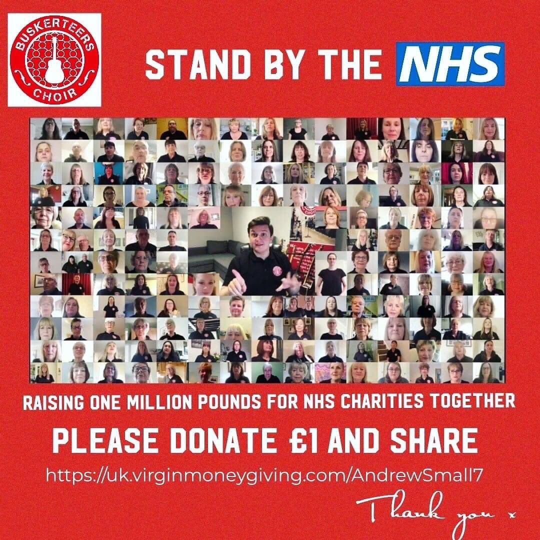 JennieManley's tweet photo. Please share the song we made in my choir for the NHS! We have raised £17,000 so far for our wonderful NHS.  
Please click to listen 🎧,  share and donate £1 if you can thank you xx https://t.co/zYvou8GpZ2