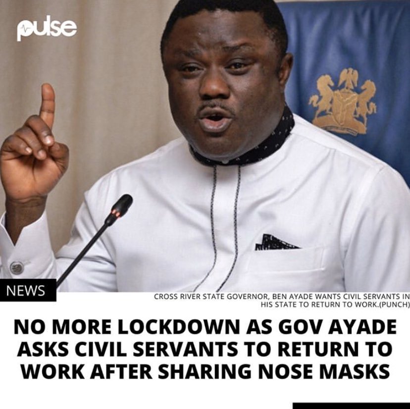 mimieyo's tweet photo. If you are from Cross River state and you fall in the category of people the Governor is asking to return to work, please I need to know are you immune to the #COVID19 virus or have you guys been given a vaccine that the world is yet to manufacture? 
@HenshawKate @Ken_Henshaw https://t.co/pwTsRRDa2G