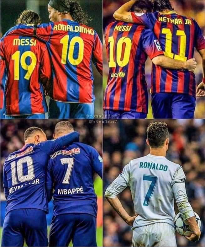 LUIS FIGO:

“Algunos necesitan un buen compañero para complementarse o ser un mejor jugador, Cristiano Ronaldo solo necesita un balón para ser el mejor.”