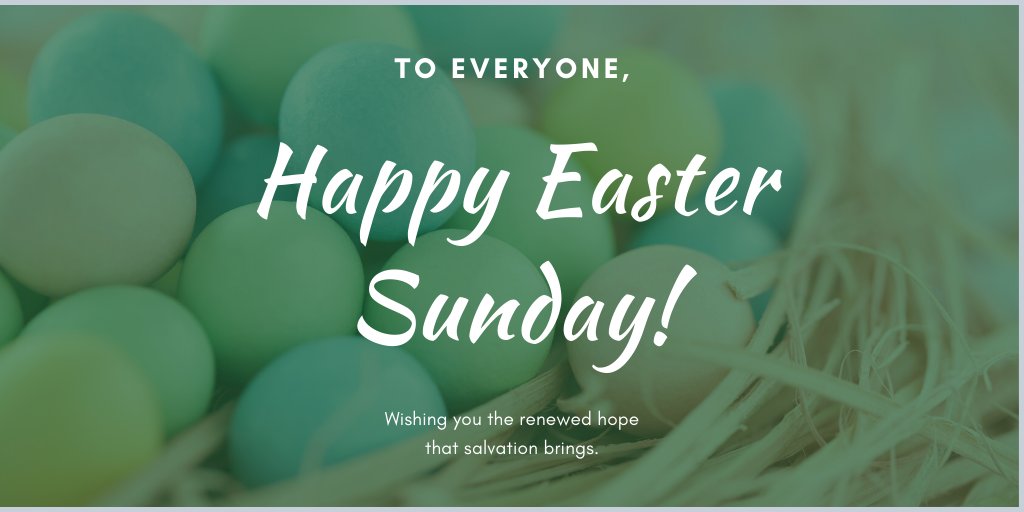 spraytechjunair's tweet photo. Easter is the time to rejoice and be thankful for the gift of life, love, and joy. It is meant to be a symbol of hope, renewal, and new life. Wishing you an Easter filled with solid chocolate bunnies! 

#EasterSunday #Easter #Easter2020 https://t.co/pa3KOG0CZG