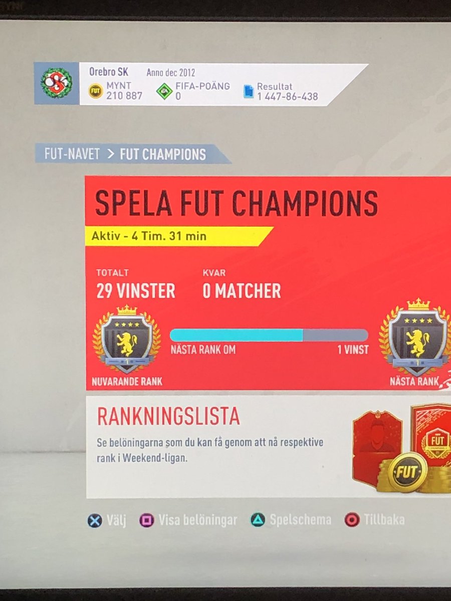 senad19721's tweet photo. Riktigt skönt med 29 vinster! Men är sjukt nära 30, förlorar på straffar i match 23 där jag släpper in 2-2 i 116min... vinner mot 2 proffs också, BechAndersen och @HansChristiano! https://t.co/cpC2j2jBGY