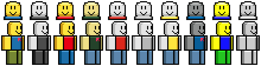 Dimpsuu Commissions Open On Twitter Most The Day Went By I Forgot My Dailies For More Smashbros Pixel Fighter Goodness I Finally Gave Commander Keen And The Robloxian Their Alternate Colors - roblox bethesda
