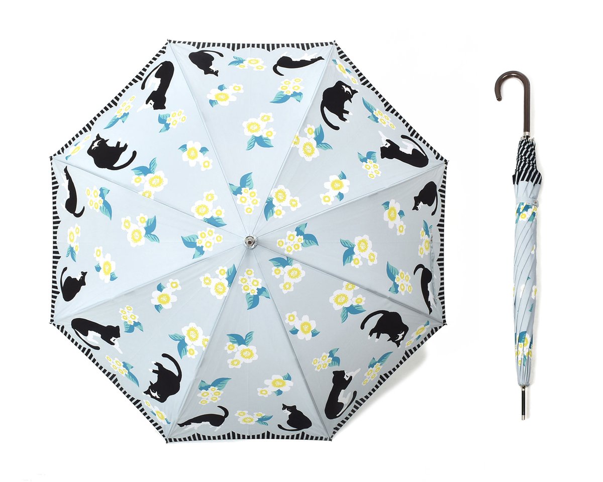 フェリシモ猫部 雨の日も猫と一緒 ハチワレ猫とまたたびのお花 茶トラ猫と猫じゃらし キャラっぽすぎない 猫イラストと 猫らしいモチーフデザインが大人かわいいニャ 詳細はこちら T Co Zqkwxqq2wz