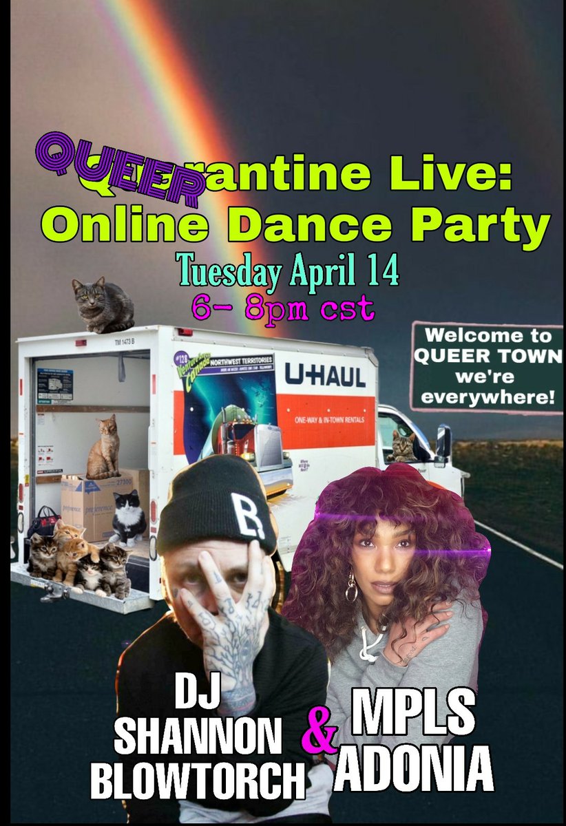 msblowtorch's tweet photo. TUESDAY!!!
Let's get together, dance, and chat on Zoom. I think we could use some social time, I know I do. So excited to be able to vibe with you in this way &amp; see your beautiful selves. We're gonna be highlighting people as well, so let's bust out the dance moves! https://t.co/ttPjYi7CzE