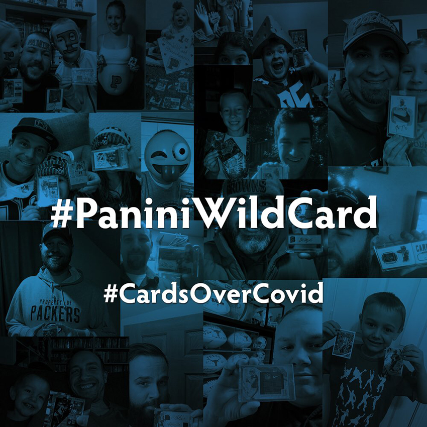 PaniniAmerica's tweet photo. Celebrating 24 days of the #PaniniWildCard #CardsOverCovid movement. Thanks for being awesome! Today's box winner is @IT_guy8706 &amp; pack winners are @NickieTheBlade, @JimmyTheGem345, @mightyguinn5, @AndyFritz4 &amp; @therealSPZA. DM addy. More tomorrow. https://t.co/a2B8tNVTd2