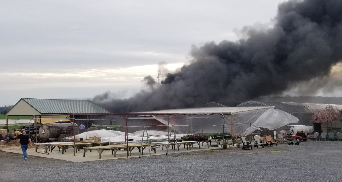 EP23FC's tweet photo. Units from the #23house worked this #firstdue box early this evening. First arriving units found a working fire in a greenhouse. Attack-lines were quickly deployed and the fire was under control within 30mins. Deputy Chief 23 had the command. https://t.co/JuRcRvbtvm