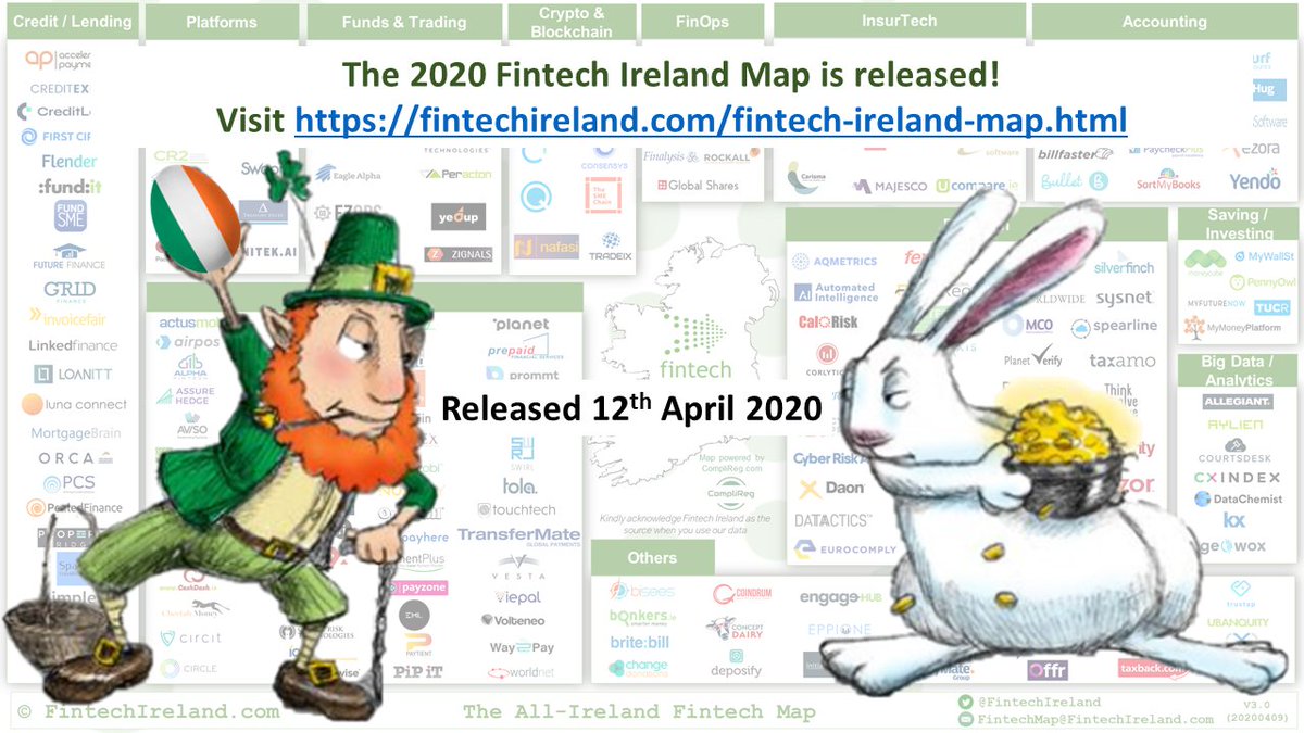 FinTechIreland's tweet photo. The 2020 Fintech Ireland Map has been released today, 12 April.

Who are the 230 firms that make up the Map from the Republic of Ireland 🇮🇪 and Northern Ireland 🇬🇧? Find out here - https://t.co/ePYdPSMAVB

@InnFin @FinTechUK_HQ @AllianceFintech @Siftedeu https://t.co/ZW61Wq6vRf