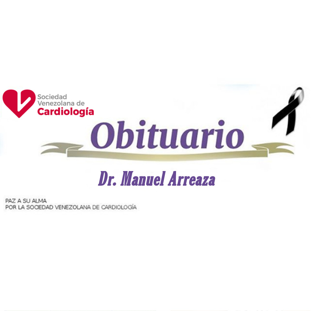 CardiologiaSVC's tweet photo. #SVCInforma Ha fallecido el Dr. Manuel Arreaza. Médico Cardiólogo, insigne Cardiólogo de Maracay, Directivo Regional cuando era Capítulo Centro-Sur. Hacemos llegar nuestras palabras d condolencia a sus familiares, amigos y colegas allegados. #QEPD #PazASuAlma #SVC @ jfeijoo09 https://t.co/3i7RjyHkrT