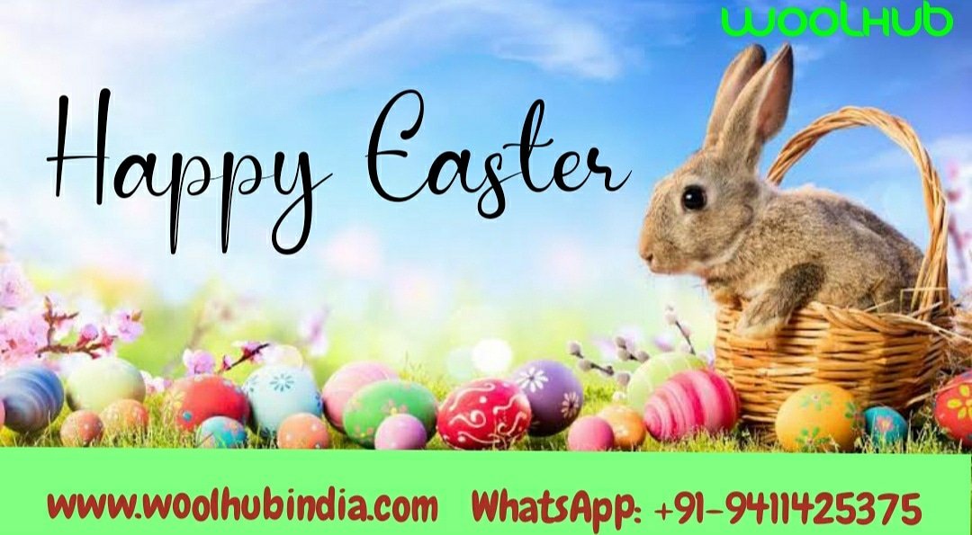 Woolhub's tweet photo. Wishing you a happy Easter full of blessings.May the festive occasion bring peace &amp; joy in your life and give strength and patience to fight the #COVID-19 pendemic. #WoolHub # Easter https://t.co/5yPEfrZHad