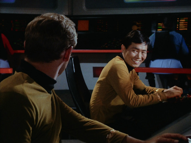 Not to mention Hikaru Sulu, who was one of the first Asian American characters NOT to play a “bad guy” in media. Star Trek pushed the envelope, creating a utopia where people of all races and genders could work together in harmony.