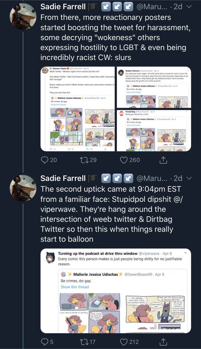 There’s more to this thread, but I don’t really have comments about it. It’s a lot of 4chan-n-reddit-did-this-and-r-bad, I took shots of the entire thread just in case you’re blocked & want context.TL;DR These people are DYING to paint you all as transphobic & racist. 5/5