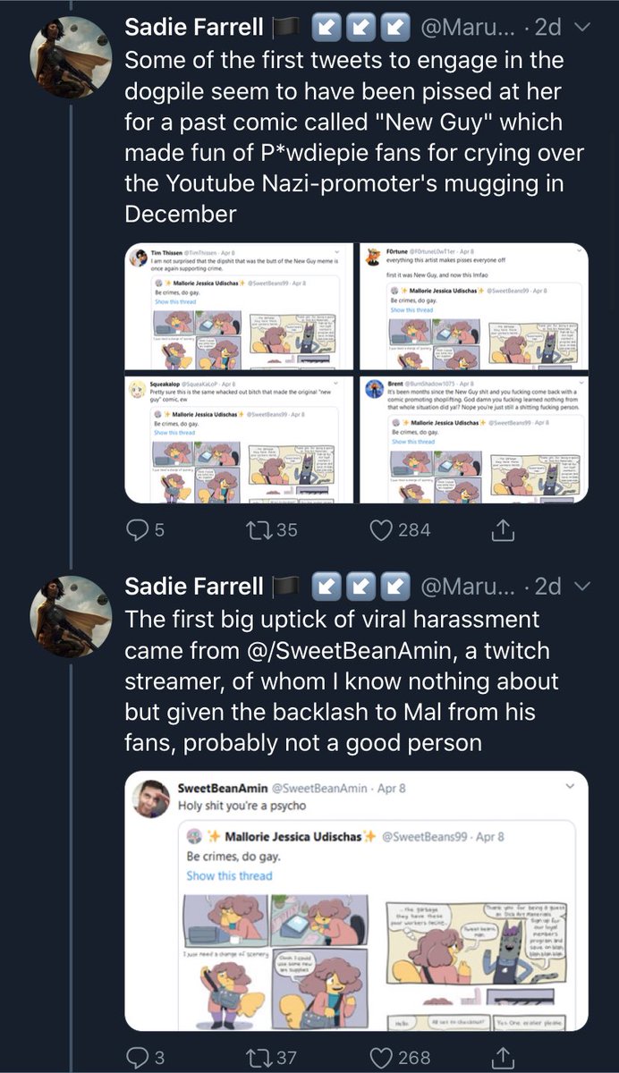 There’s more to this thread, but I don’t really have comments about it. It’s a lot of 4chan-n-reddit-did-this-and-r-bad, I took shots of the entire thread just in case you’re blocked & want context.TL;DR These people are DYING to paint you all as transphobic & racist. 5/5