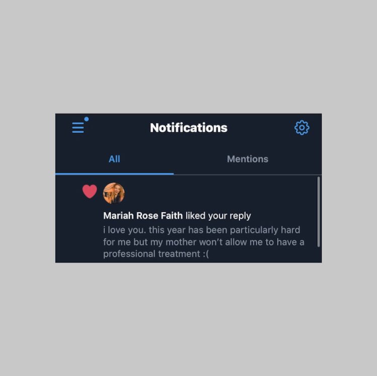 april 11th, 2020 — she liked my tweet