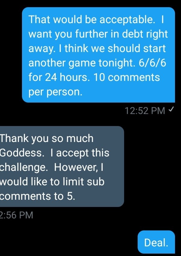 DomGoddessMer's tweet photo. 😈Rt DEBT GAME😈😈
6/6/6 FOR 24 HOURS 
10 COMMENRS DOMS 
5 SUBS 
HE KEEPS COMINF BACK FOR MORE LETS DRAIN HIM DRYYYY #Findom #spitfetish #Rtgame #findomgoddess #Rinse @tonybobo3 @SubmitLoser @monkeynonow @FINDOMPROMOTE @MEvans21665 @kevluvass @rt_feet @rtfemdom1 @RTPiggy10 https://t.co/obQ6lHGkTZ