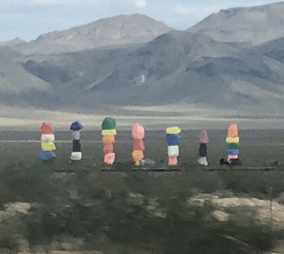 TheOneJRod's tweet photo. A #HappyEaster trip...#SevenMagicMountains #AndBackAgain... @vegas https://t.co/3G94VCQyz2