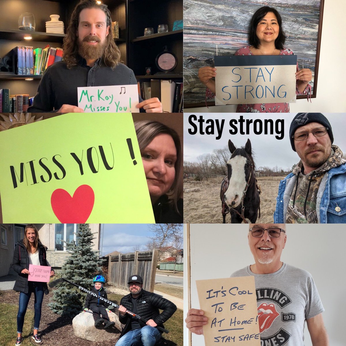 hspaulLRSD's tweet photo. Hey Panthers! Mr. Kay, Mrs. Steiman, Mrs. Zolondek-Robertson, Mr. Assenmacher, Ms. Merriman, Mr. Stimson, and Mr. Nimchuk want you to know, WE MISS YOU! @louis_riel_sd @hspaulLRSD #hspaulbelonging #onehockeystickapart https://t.co/2VrBiSDxZO