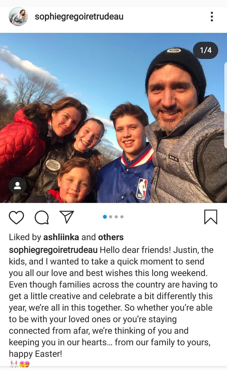 You may be right... Why would  @JustinTrudeau take a chance on his children's lives if things are as they say? So many Canadian families are not w/loved ones this Easter because Trudeau said not to & we also would be fined & possibly imprisoned.  @CPC_HQ  @CP24  @JohnTory  @fordnation  https://twitter.com/ElevatedMonkey/status/1249470211645796353