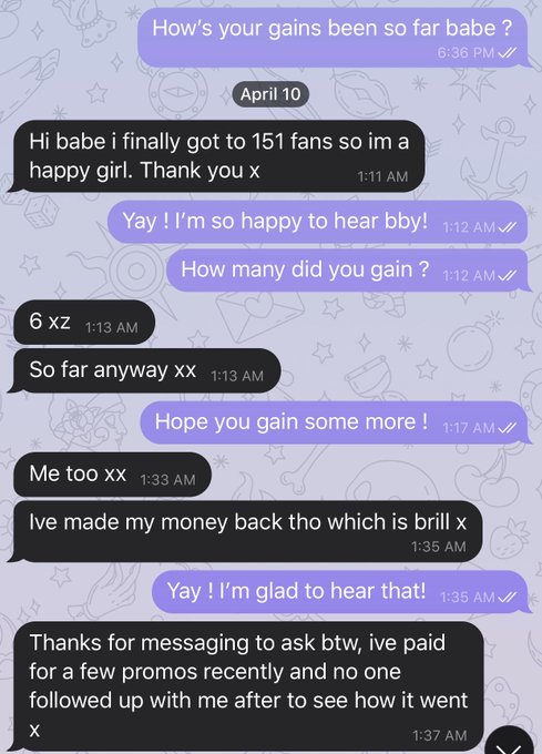 Offering cheap paid promo to models starting on OnlyFans 🥰 let me help you grow your fan base ! https://t<a href="/tag/mvsales"class="tags"><span>#mvsales</span></a>