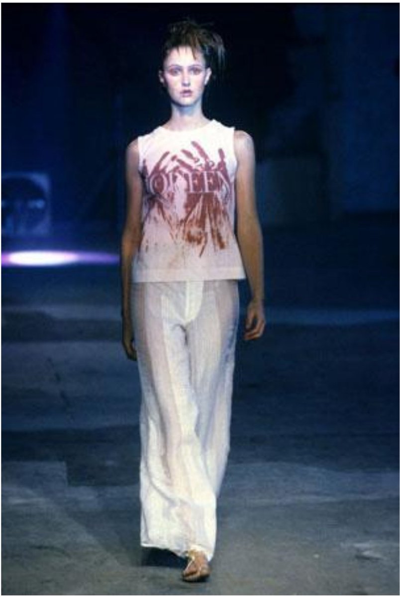 Spring Summer 1994: "Nihilism"Pour son premier vrai défilé, il présente une collection ou ses mannequins auraient été victimes d'accident de la route. La mort apparaît déjà comme inspiration et elle reviendra tout au long de sa carrière