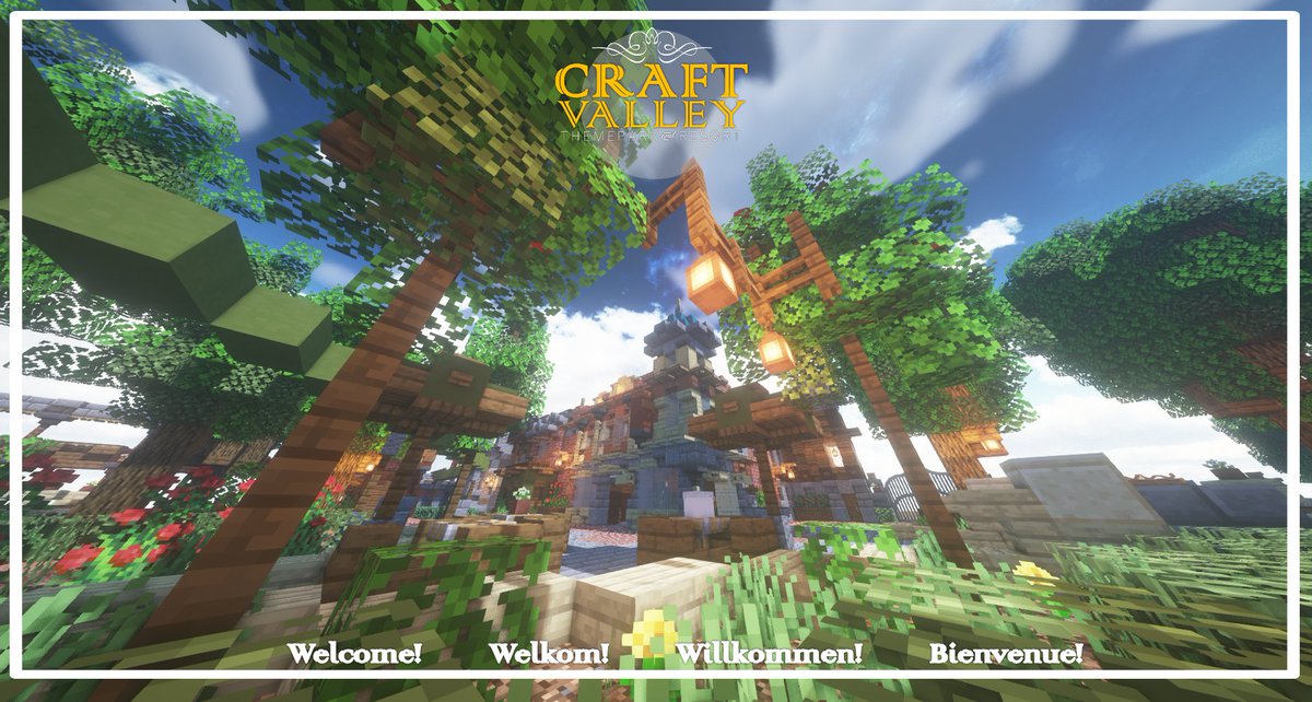 CraftValleyEN's tweet photo. -------§- CraftValley 🔔 -§--------
🇬🇧 CraftValley is proud to announce the extension of Fantasy Plaza! This new area features two new achievements and some new awesome beats. Make sure to visit our new Main Hub and Fantasy Forest soon! 🌲 https://t.co/MftrD7e3aC