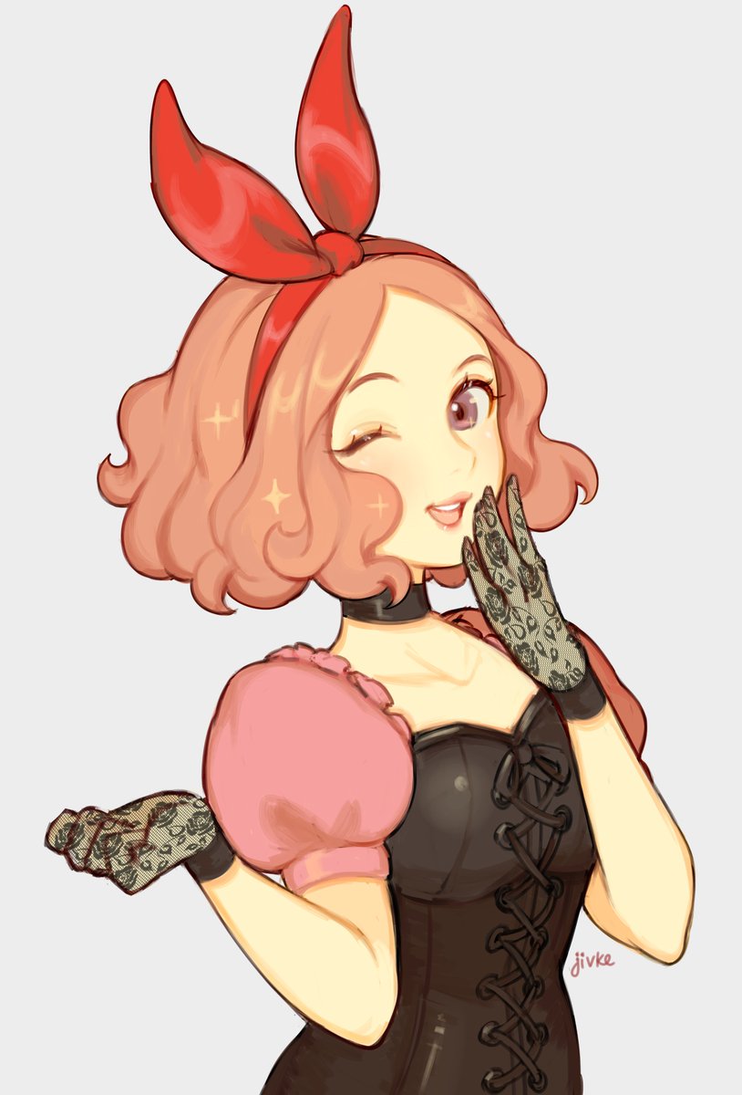 jivke's tweet image. haru's dance outfit makes it look like she has bunny ears so...