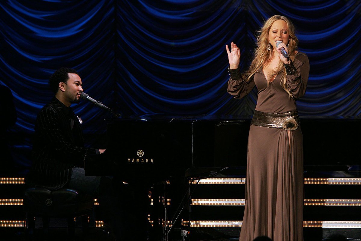 In one of her most fun and iconic performances from this era, . @MariahCarey took the stage at the Beacon Theater in NYC in April 2005 at the VH1 Save The Music Foundation Benefit Concert  #TEOMAnniversary