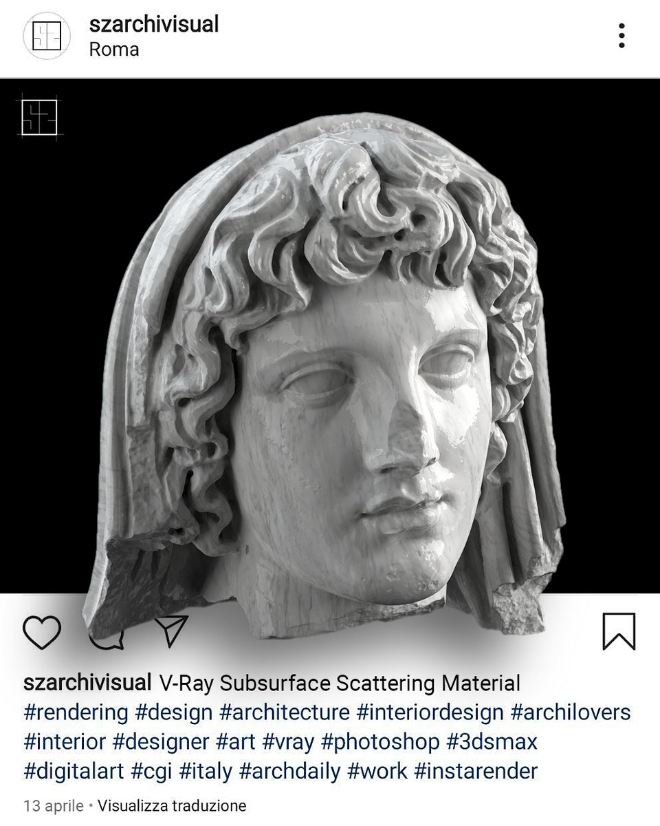SimoneZaganelli's tweet photo. V-Ray Subsurface Scattering Material - VRayFastSSS2 test 01
#archiviz #visualization #rendering #renderlovers #design #architecture #archilovers #interior #designer #art #digitalart #cgi #italy #archdaily #work #instarender #3dsmax #vray #photoshop #learnvray #5srw #chaosgroup https://t.co/nS7SYBf6uK
