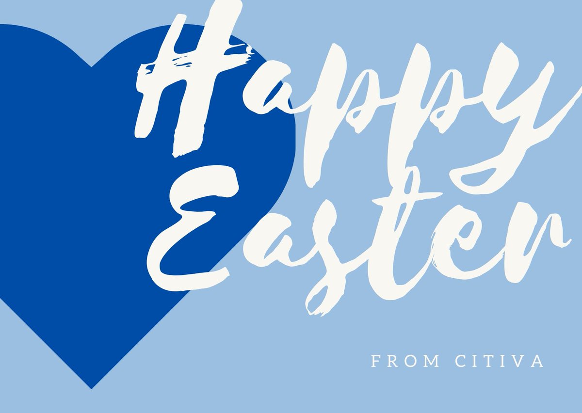 To those of you that celebrate Easter, wishing you and your loved ones a marvelous and happy Easter. - Citiva