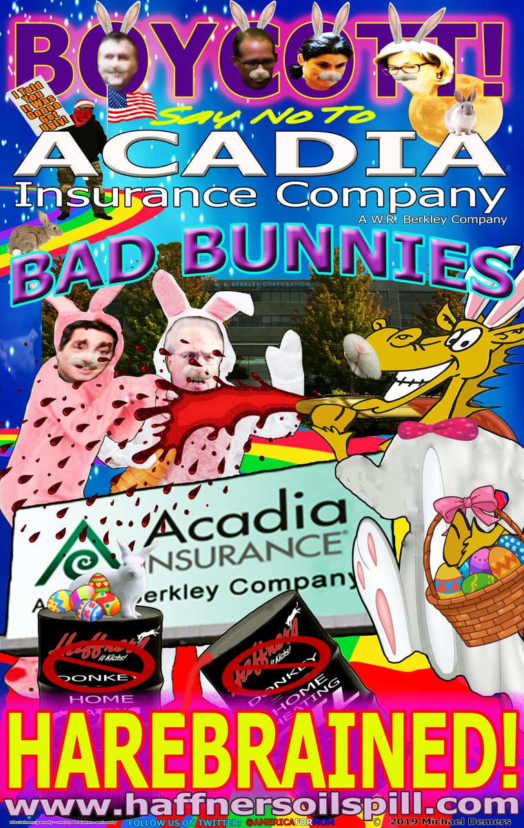 americaformom's tweet photo. RT4 #Momโฅ๐บ๐ธHappy Easterโ๏ธ๐๐ธ๐ฐ ๐ฃ๐ผ
#News #TopNewsโBad Bunnies!โ#BOYCOTT โ#Haffners #AcadiaInsurance #WRBerkley #Enpro #environment #AmbroseEnvironmental #PierceAtwood #Truth #Justice #America #USA #1A #FreeSpeech #Easter2020
#EasterSunday #BunnyDayโhttps://t.co/1512sYWq83 https://t.co/i1YcsTHvPr