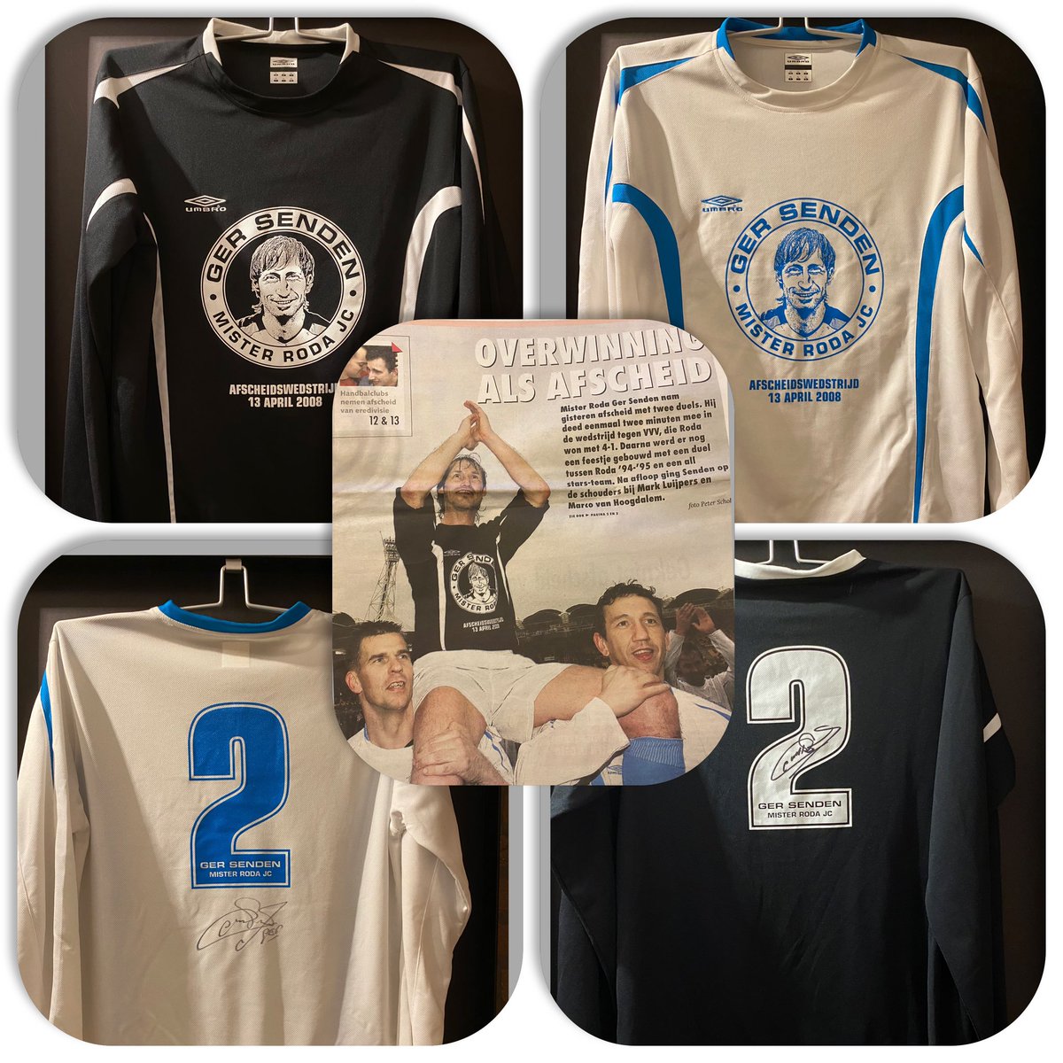 Vandaag 12 jaar geleden afscheidswedstrijd mister Roda jc Ger Senden. <a href="/GerSenden/">Chier2</a> <a href="/Roda_JC_/">Roda JC</a> <a href="/luypie/">Mark Luijpers</a> <a href="/mvh12/">marco van hoogdalem</a>