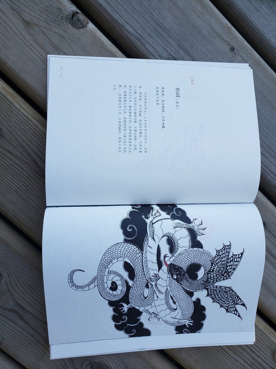 Photos of illustrations inside! It is like an ancient encyclopedia about supernatural beings and magical places