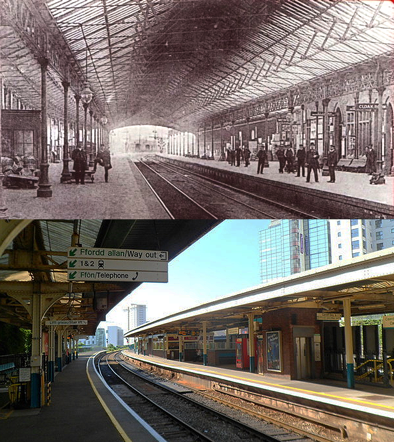 28) Queen Street Station - Original covered roof