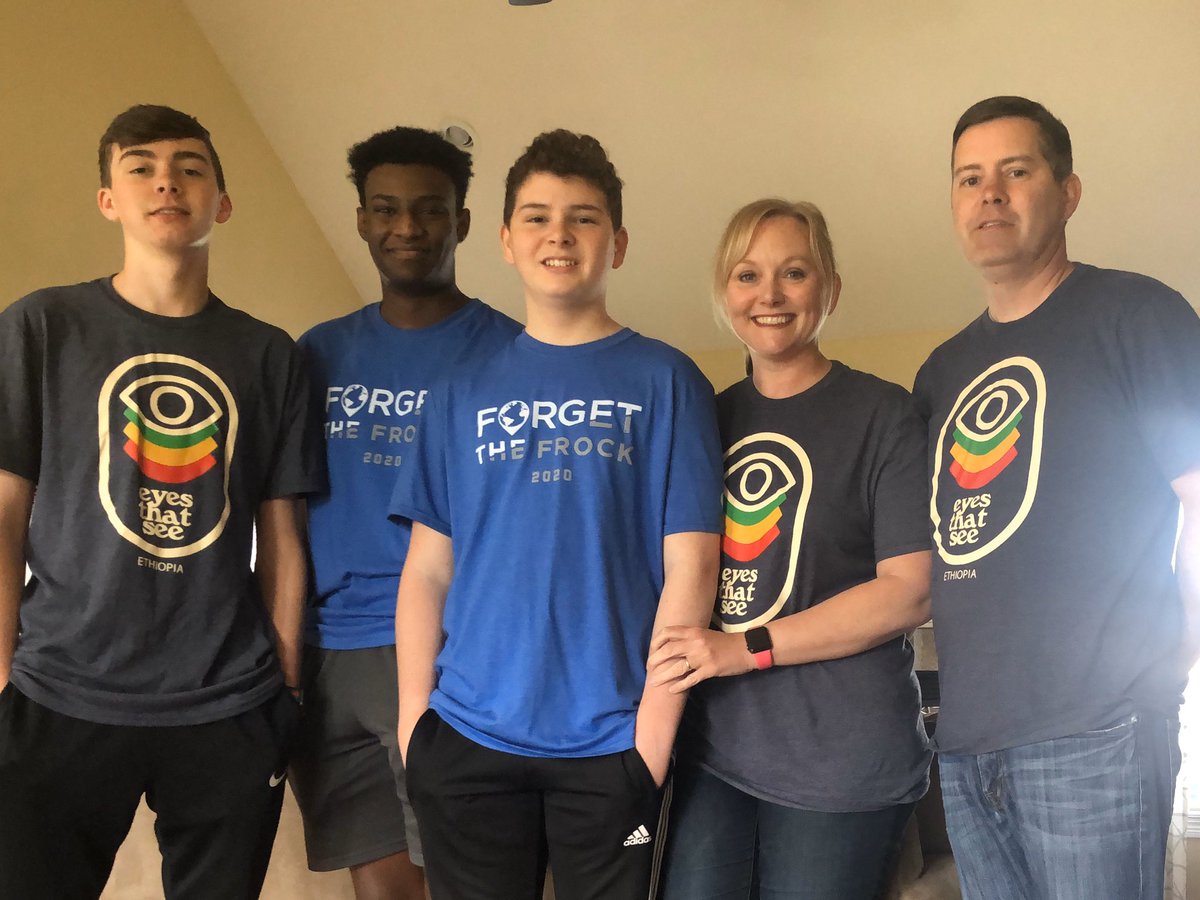 ErinBrangers's tweet photo. Happy Easter! Christ has risen!!! Even during this pandemic we still continued our tradition of Forget the Frock and supported organizations that feed orphans in Ghana and help those in human trafficking in Ethiopia. #forgetthefrock #eyesthatsee #feedingtheorphans #healthyathome https://t.co/e94gnKhQaR