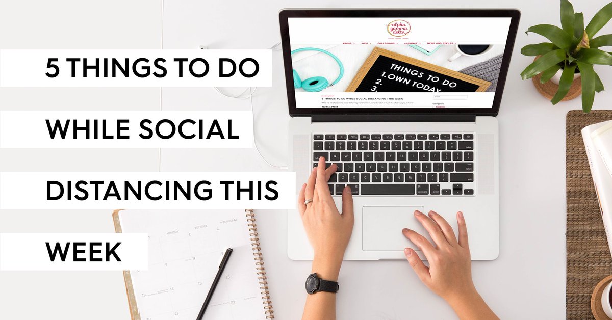 While we practice social distancing, #AlphaGam has compiled a list of must-dos while lounging at home!

This week is themed around laughing. 🤣

Take a look ➡️ bit.ly/3aVyPzP