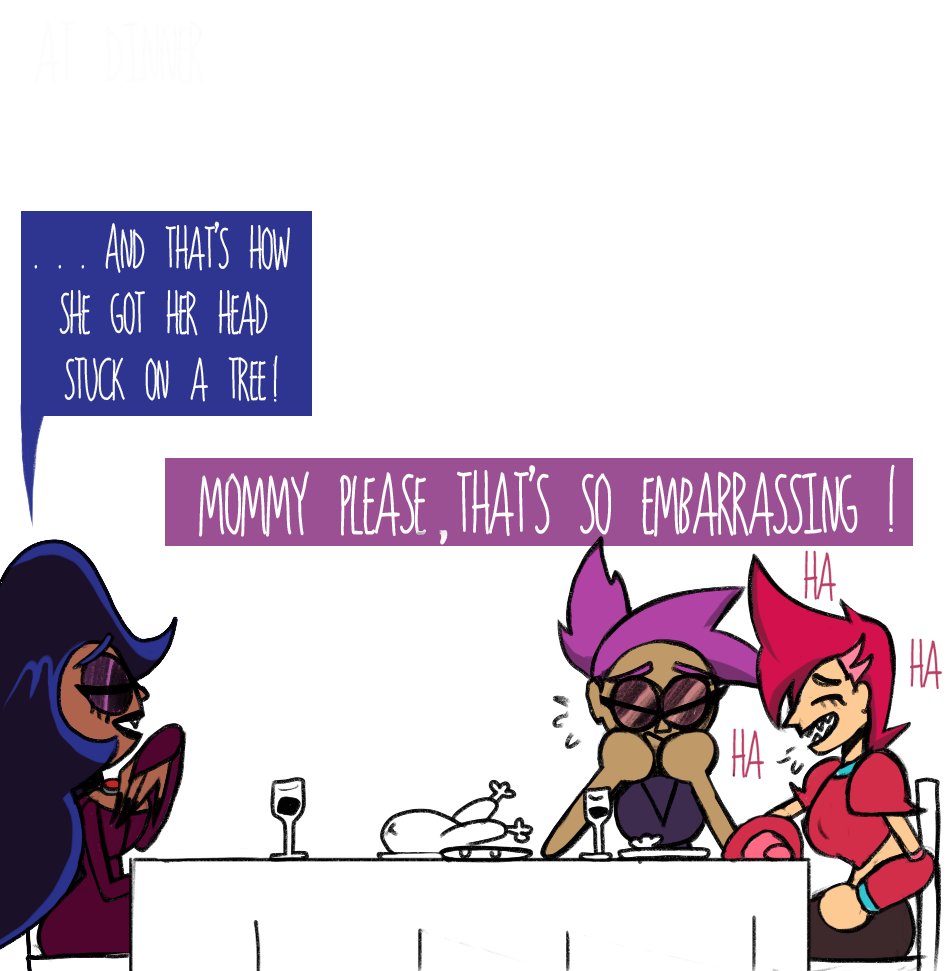 Short Comic Commission of Wilhamena hypnotizing Enid and Red Action Part1/3