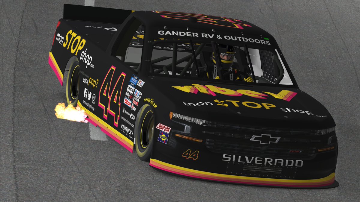 MononInc's tweet photo. @RyanVargas_23 Back in matte - upgraded the @monstopshop VIBE CHECK scheme to a new "stealth" mode. Can't wait to try to race in again!

#eTrucksRumble #RumbleatRichmond #eNASCAR #iRacing https://t.co/bmJVagKvM1