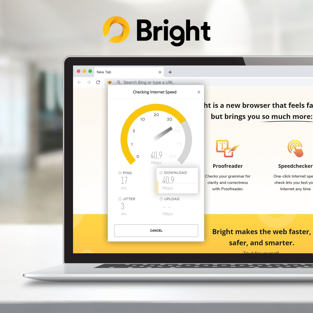 BrightBrowser's tweet photo. Sites taking too long to load? Check your internet speed if it's slowing down with Bright's built-in speed checker.
Download Bright: https://t.co/il3DiozDAW
#SpeedChecker #Browser #Bright #BrightBrowser #Software #Browsers #Adblocker #Proofreader #Cobrowsing #Screensharing https://t.co/fwvVFVdy0Y