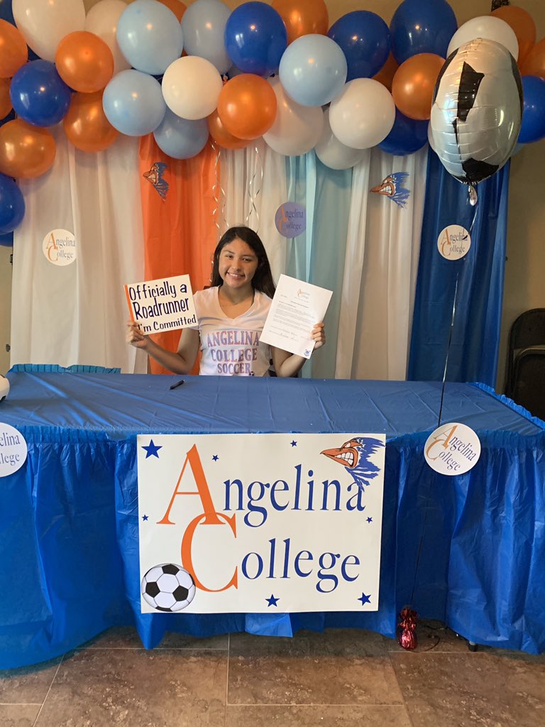 lchsladysoccer's tweet photo. We are so pleased to announce that Marissa Garcia has accepted a fantastic offer from Angelina College! She will begin her dream of becoming a nurse and continue to pursue her love of soccer. We love you Marissa! https://t.co/ChJAEMmWEx