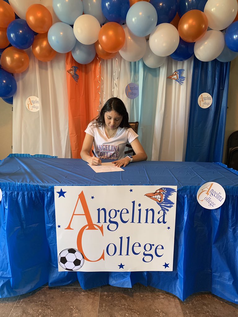 lchsladysoccer's tweet photo. We are so pleased to announce that Marissa Garcia has accepted a fantastic offer from Angelina College! She will begin her dream of becoming a nurse and continue to pursue her love of soccer. We love you Marissa! https://t.co/ChJAEMmWEx