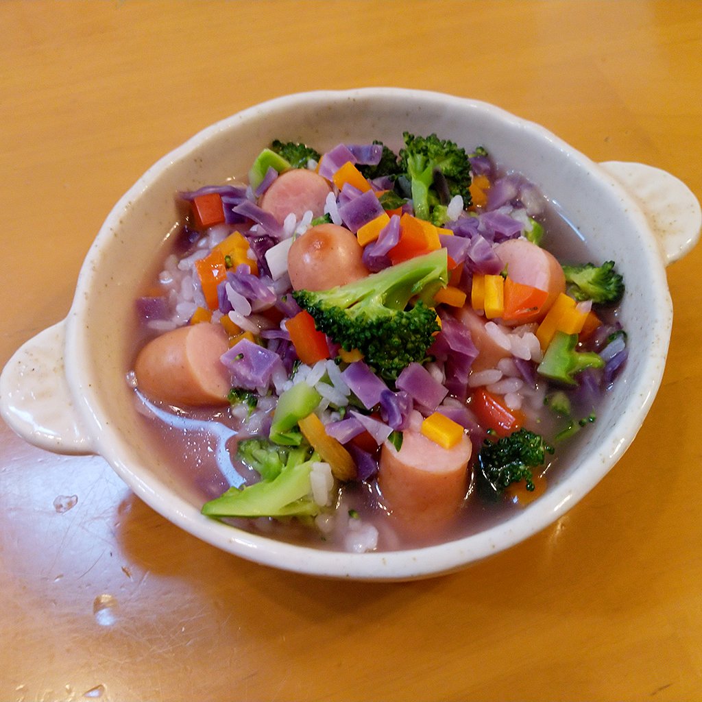 岩崎洋一 おはようございます 今日の朝食はレッドキャベツのリゾット風 まあ 紫キャベツと野菜核種をみじん切りして コンソメ スープで煮て ウインナーと冷飯をぶち込んだ 手抜き料理です 朝ごはん 朝食 レッドキャベツ T Co Ai15cjqql7 岩崎洋一 おはようございます 今日の朝食はレッドキャベツのリゾット風 まあ 紫キャベツと野菜核種をみじん切りして コンソメ スープで煮て ウインナーと冷飯をぶち込んだ 手抜き料理です 朝ごはん 朝食 レッドキャベツ T Co Ai15cjqql7