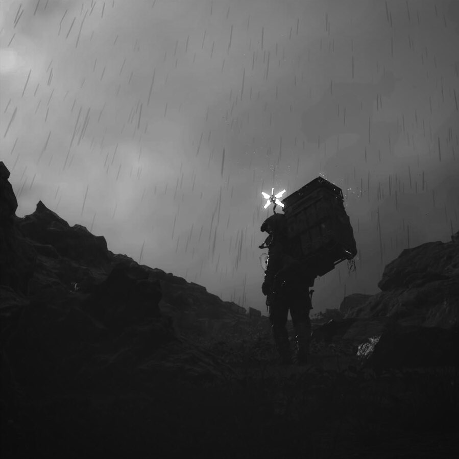 ‘The New Pioneers’ 6: «Keeping pace».I followed him without making a noise, just like he told me.*Click to see the full frame. #DeathStrandingPhotoMode #VGPUnite  #VirtualPhotography  #PhotoMode  #SocietyOfVirtualPhotographers  #TheCapturedCollective