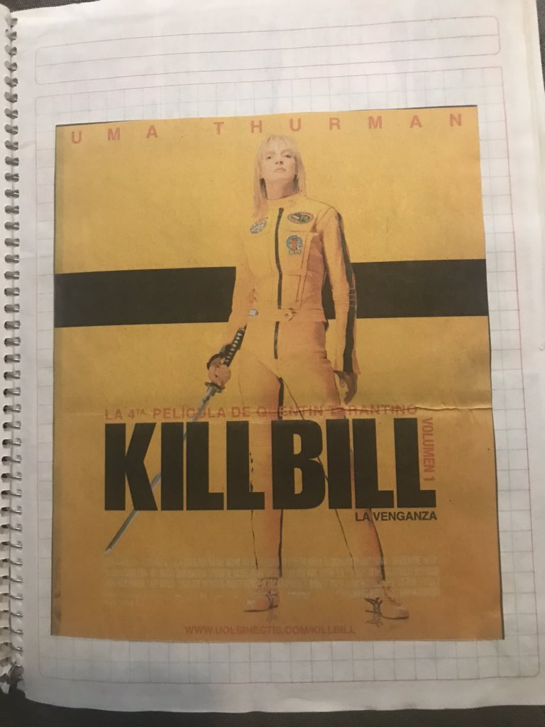 I was big into KILL BILL. Just like many other young boys obsessed with his work.