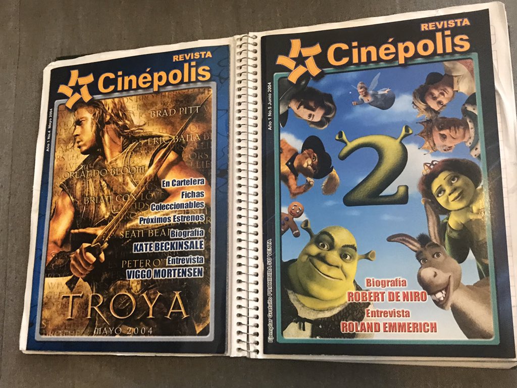 These are booklets that Mexico’s biggest chains would have in the lobby to promote upcoming releases for that month.
