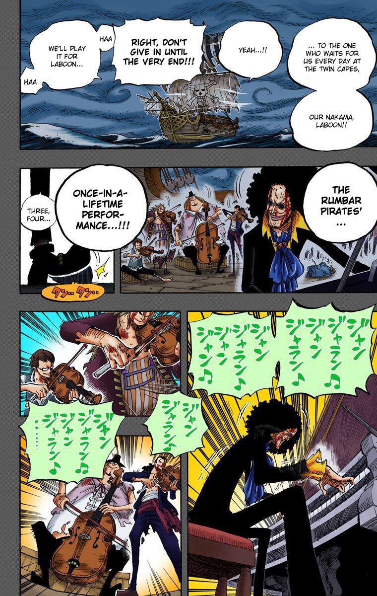 3. Brook being one of the pirates that Laboon is waiting for.