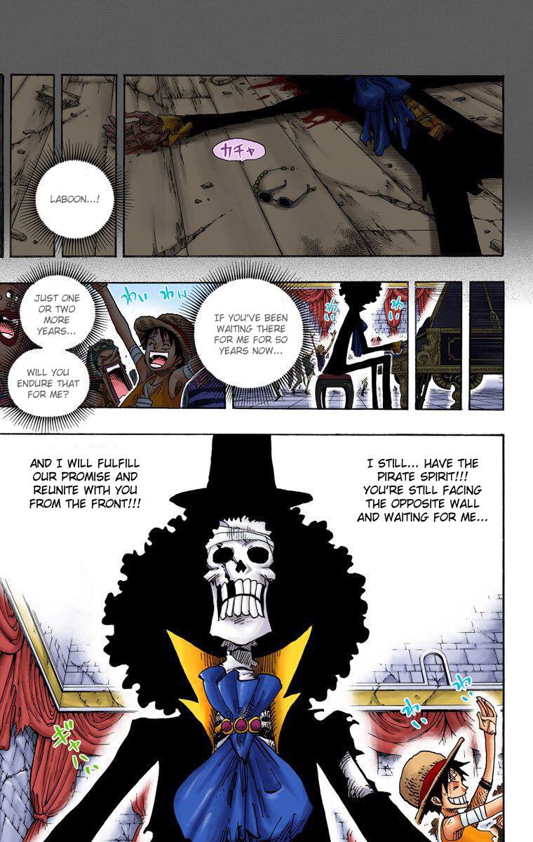 3. Brook being one of the pirates that Laboon is waiting for.