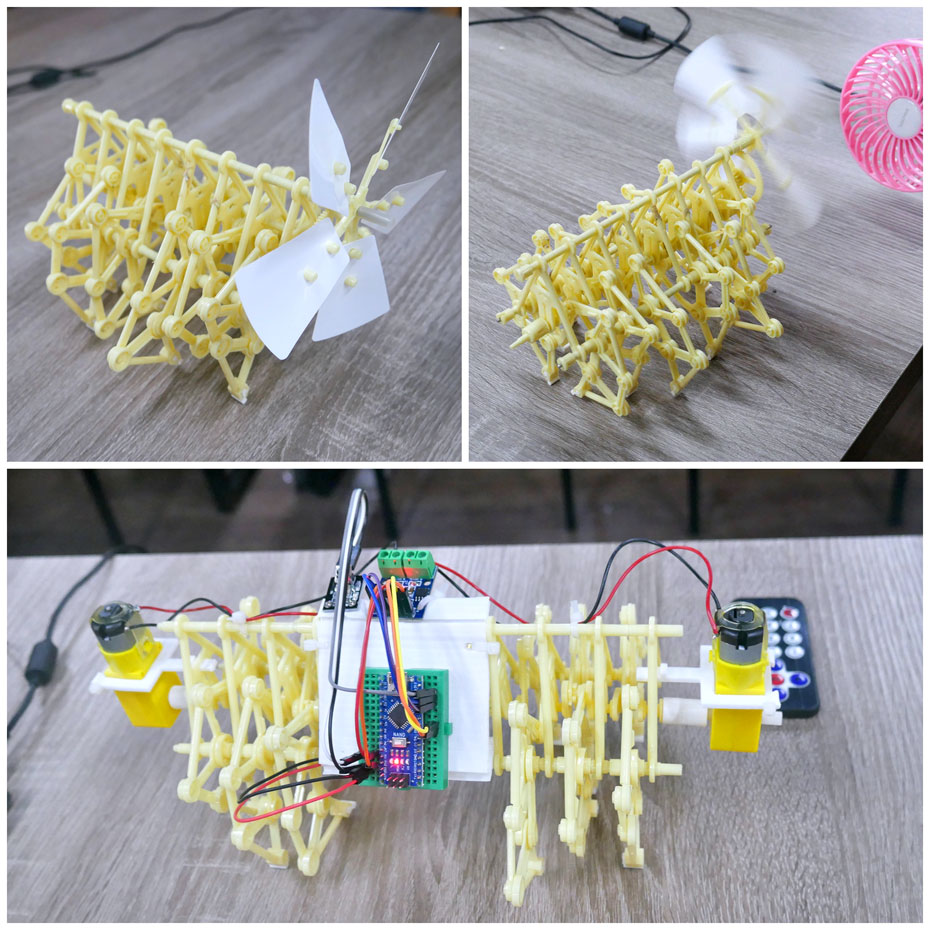 MingshiuanTsai's tweet image. 2020.04.08 嘉義縣東石高中--紅外線搖控 電動仿生獸 研習活動集錦
Infrared Remote Control Electric Bionic Beast
mingshiuan.blogspot.com/2020/04/202004…

#Infrared #remote_control #Strandbeest #Arduino #robot #electric #Strandbeast